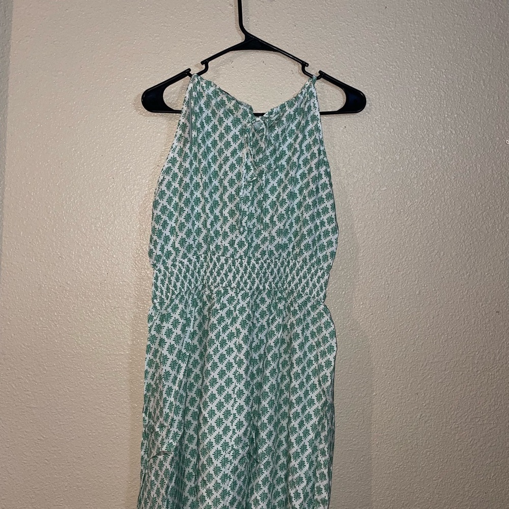 Sleeveless Green Patterned Women's Dress - Brand Unspecified